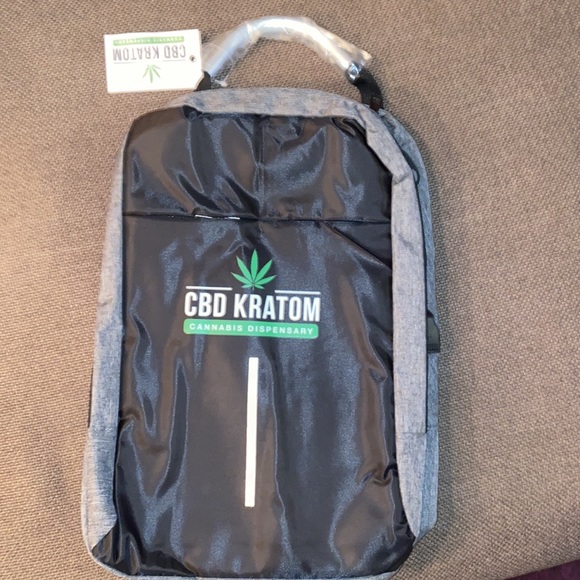 Other - Black & gray backpack with lock usb charger suitcase strap laptop pocket zipper